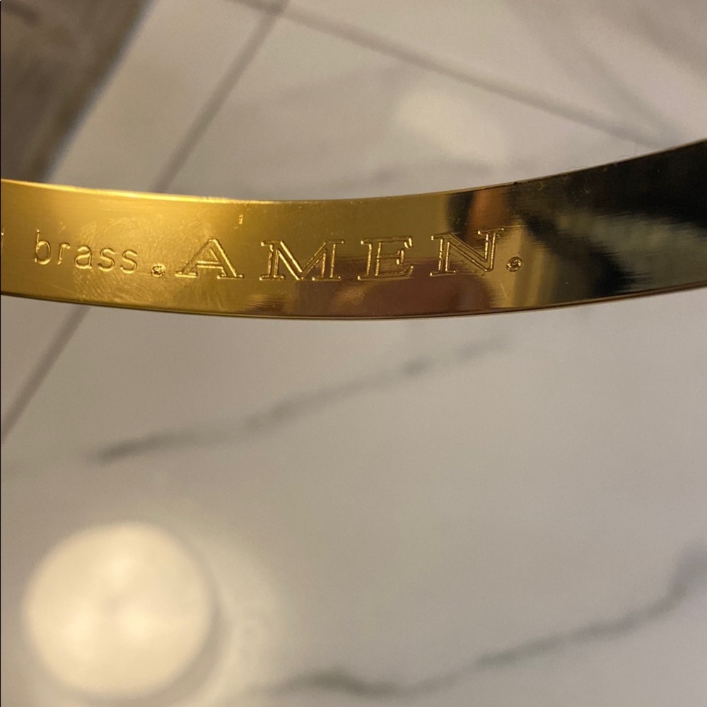 Gold solid brass belt